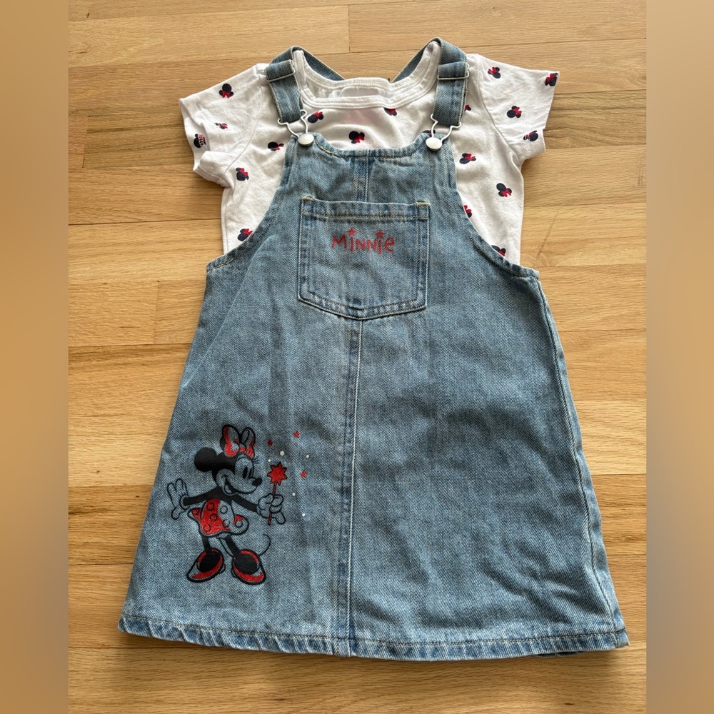 Minnie Mouse Toddler Denim Jumper Dress